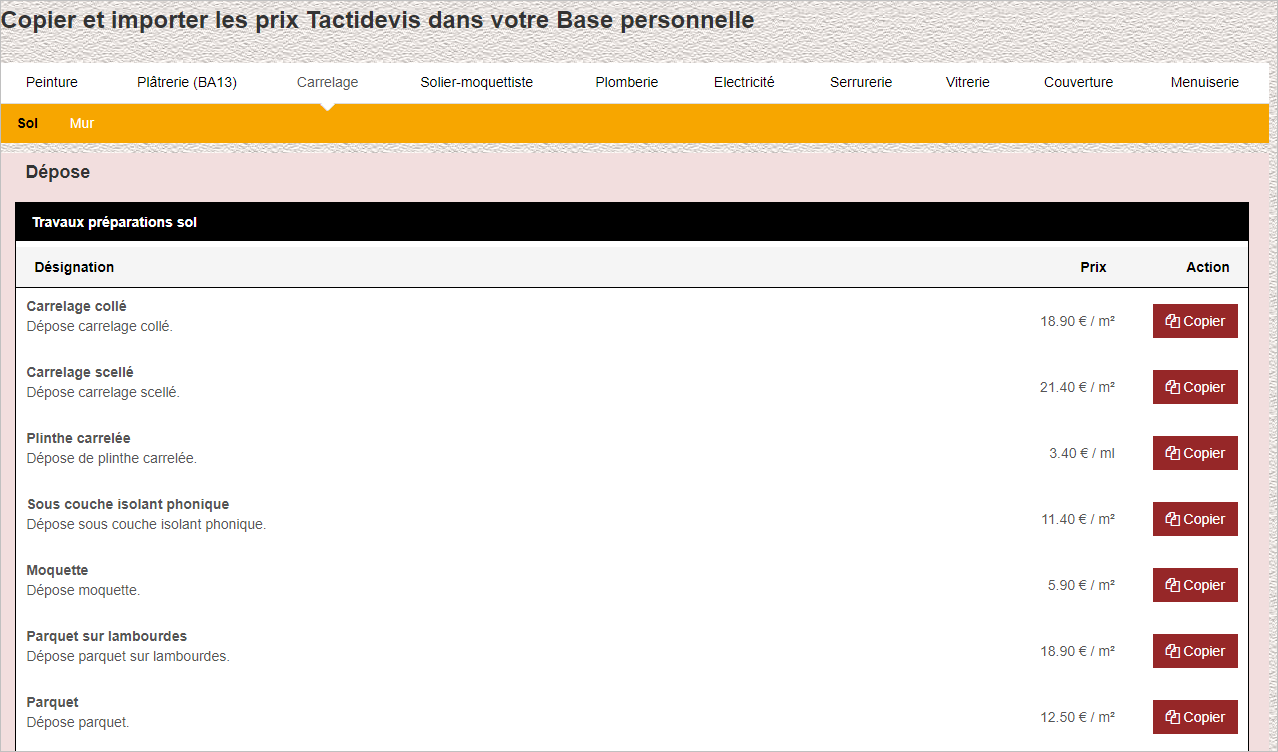 d&eacute;couvrez les tarifs au m2 pour la pose et l