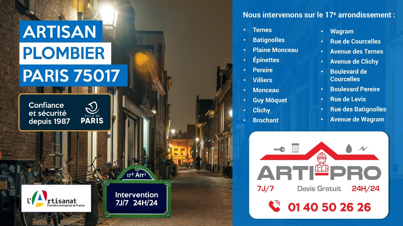 besoin d&rsquo;un plombier pour votre salle de bain &agrave; paris 17 ? installation, r&eacute;novation et d&eacute;pannage rapides par des experts qualifi&eacute;s. devis gratuit et intervention efficace.