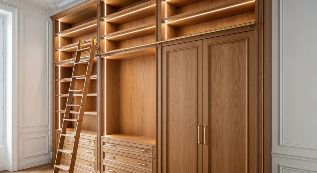 renovation-paris-17-dressing-sur-mesure-chene-echelle-doree-02