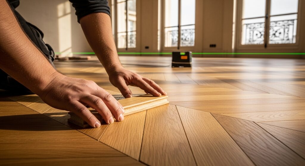 renovation-paris-17-pose-parquet-point-de-hongrie